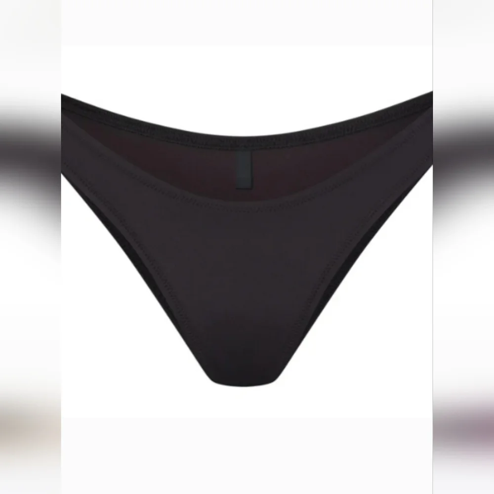 NWT Skims Recycled Swim Cheeky Bikini Bottom Onyx Plus 4X
